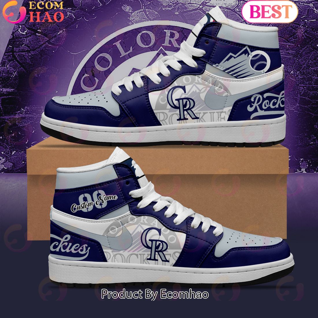 MLB Colorado Rockies Air Jordan 1 Limited Edition