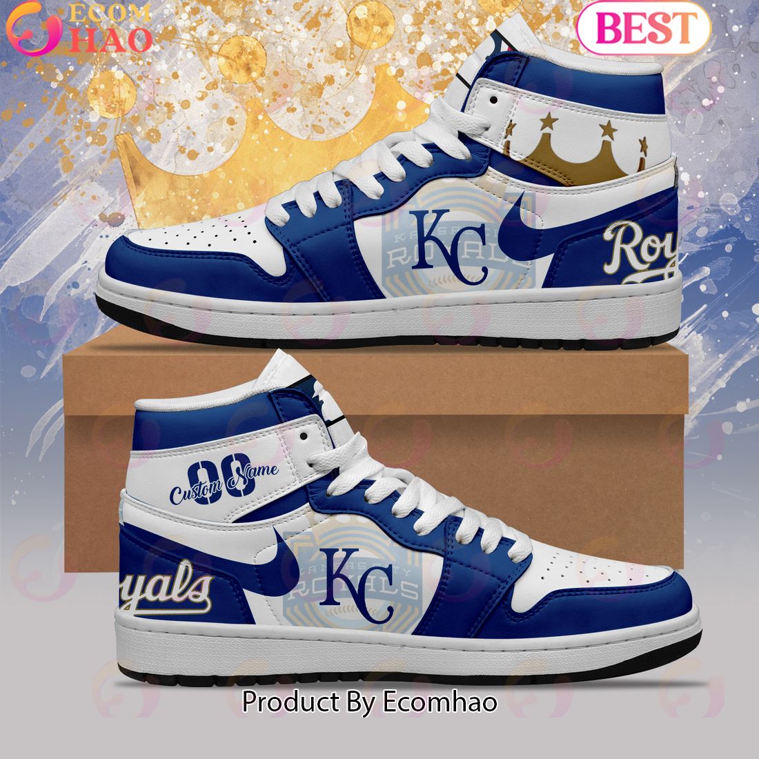 MLB Kansas City Royals Air Jordan 1 Limited Edition