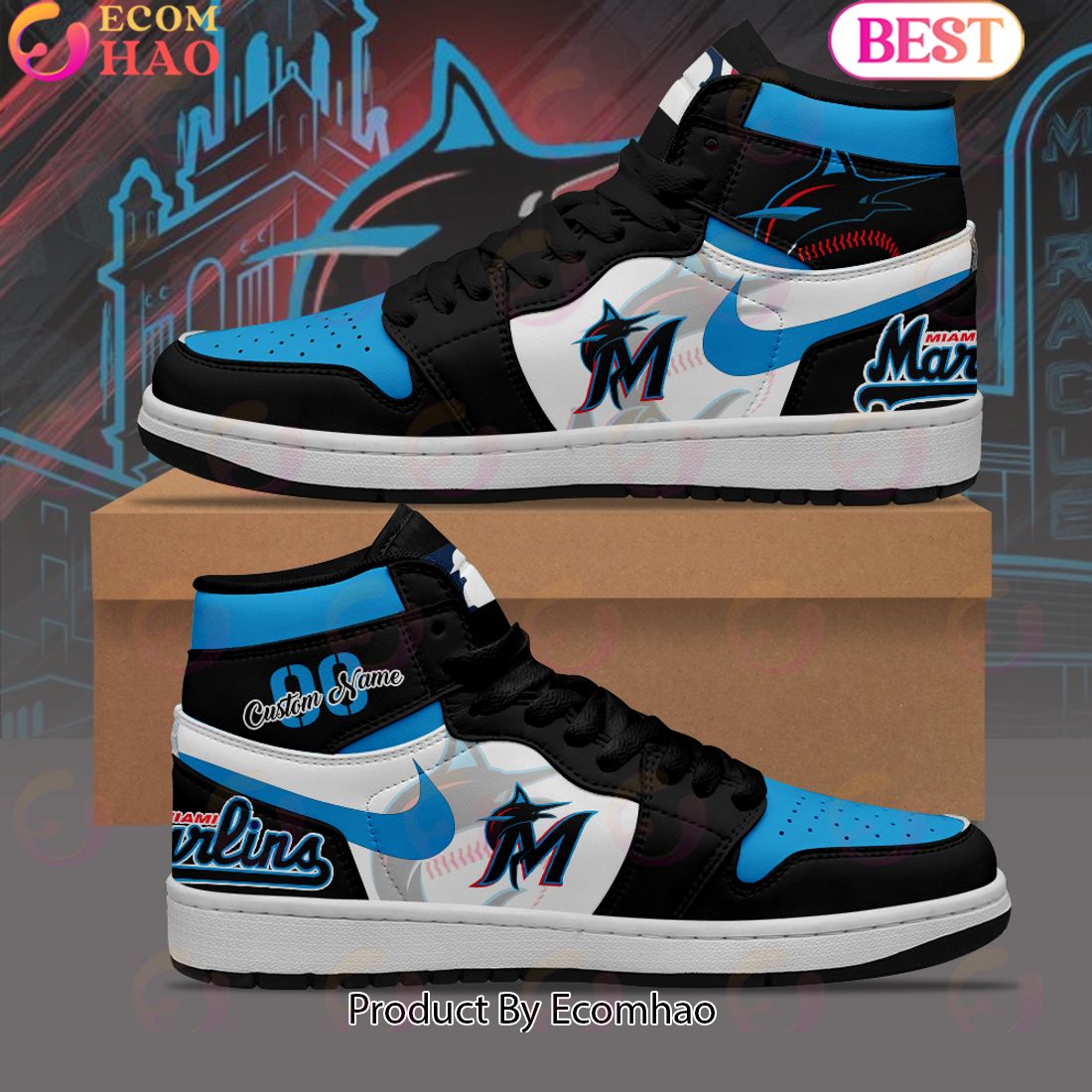 MLB Miami Marlins Air Jordan 1 Limited Edition