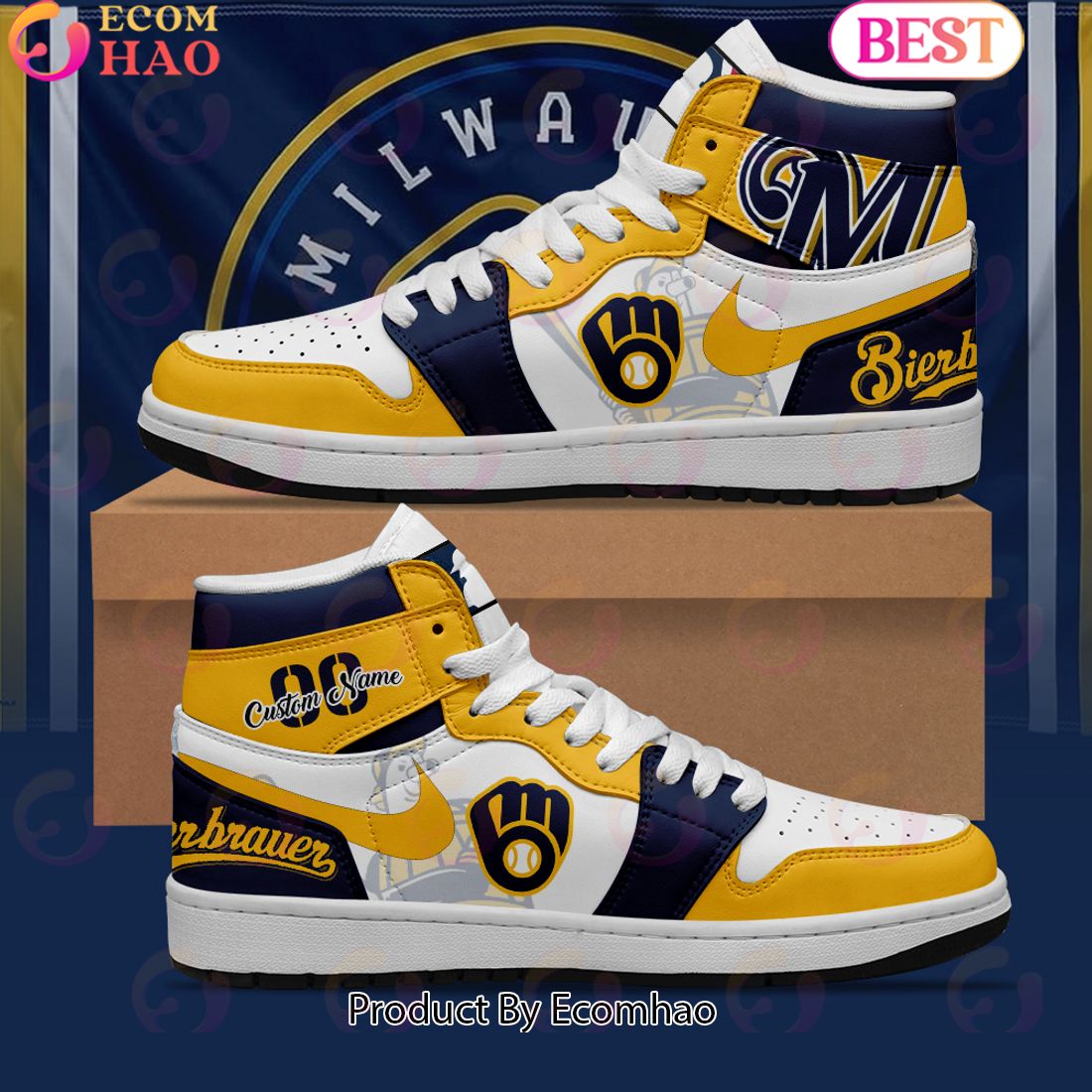 MLB Milwaukee Brewers Air Jordan 1 Limited Edition