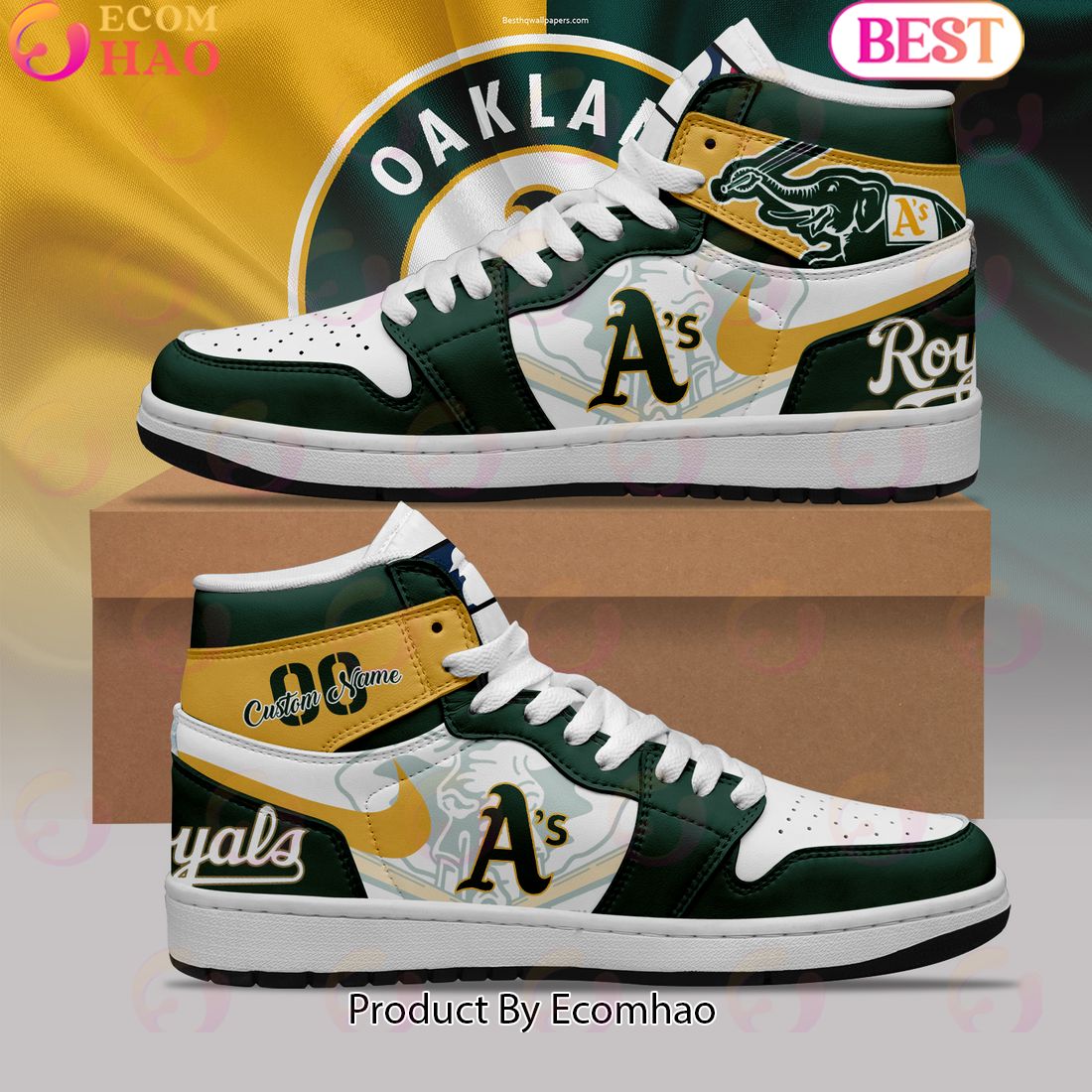 MLB Oakland Athletics Air Jordan 1 Limited Edition