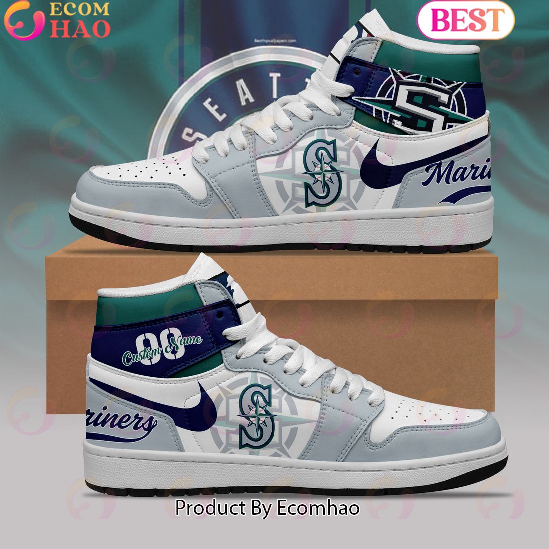 MLB Seattle Mariners Air Jordan 1 Limited Edition