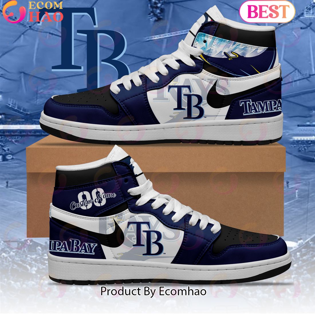 MLB Tampa Bay Rays Air Jordan 1 Limited Edition