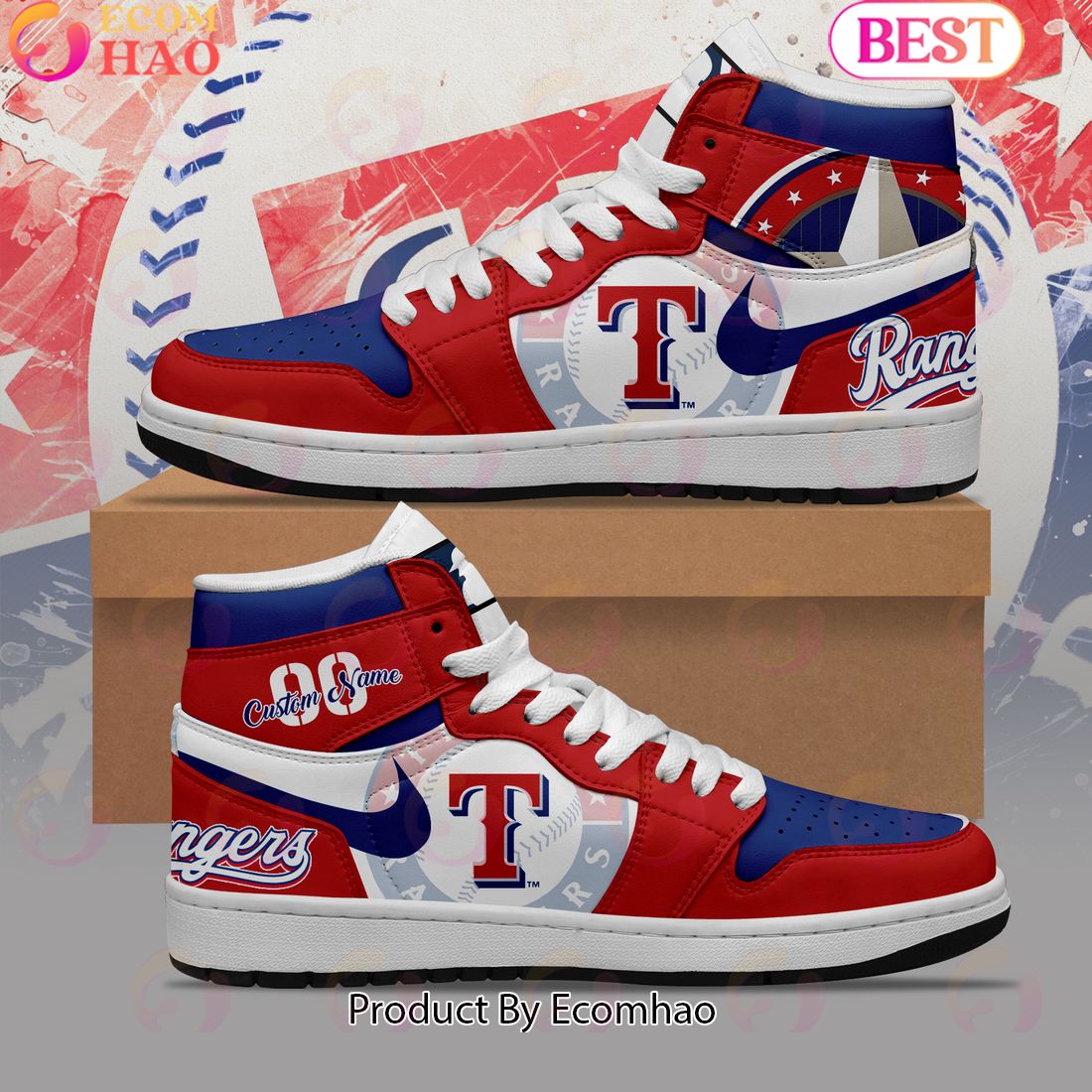 MLB Texas Rangers Air Jordan 1 Limited Edition