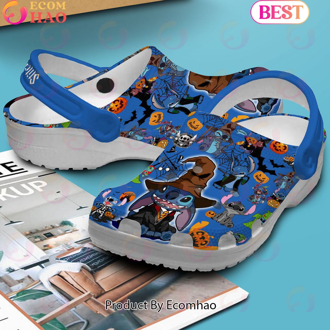 Stitch Halloween Design Unisex Crocs