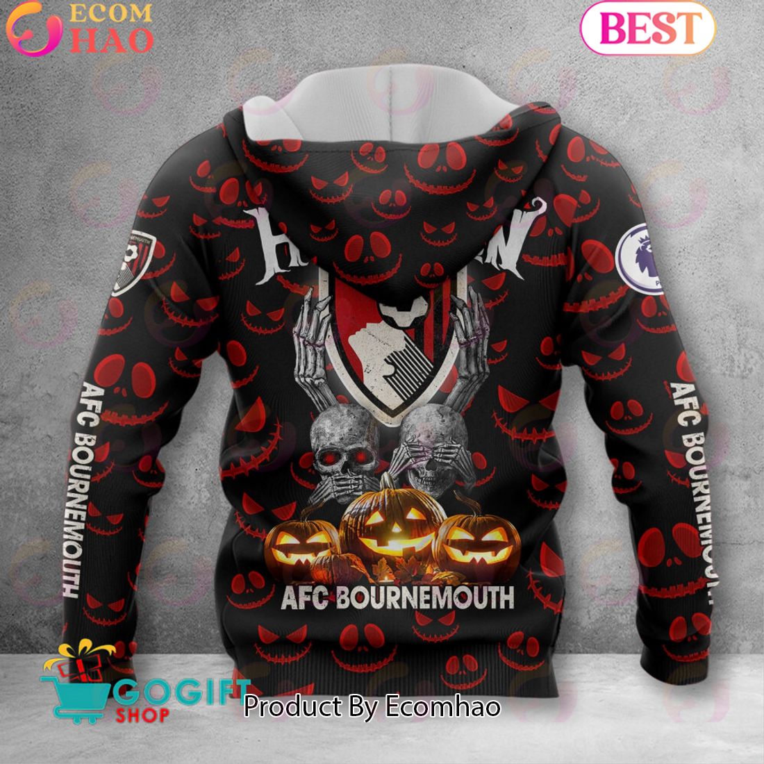 A.F.C. Bournemouth EPL – New Halloween 3D Hoodie