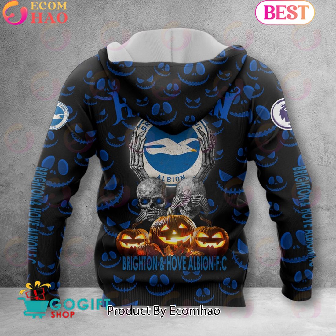 Brighton & Hove Albion F.C EPL – New Halloween 3D Hoodie