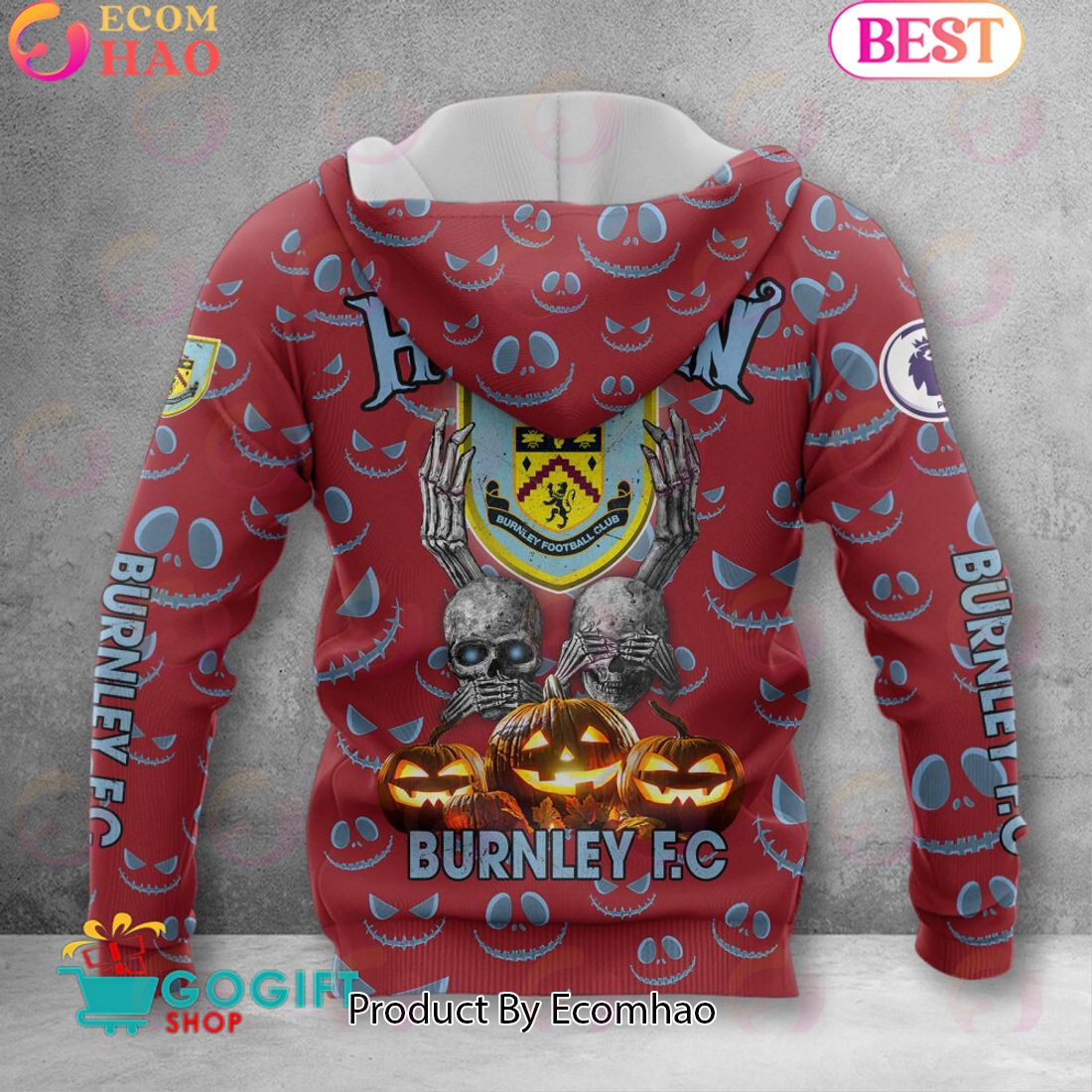 Burnley F.C  EPL – New Halloween 3D Hoodie