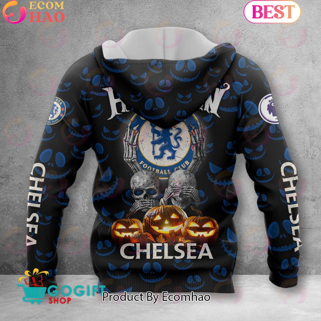 Chelsea F.C. EPL – New Halloween 3D Hoodie