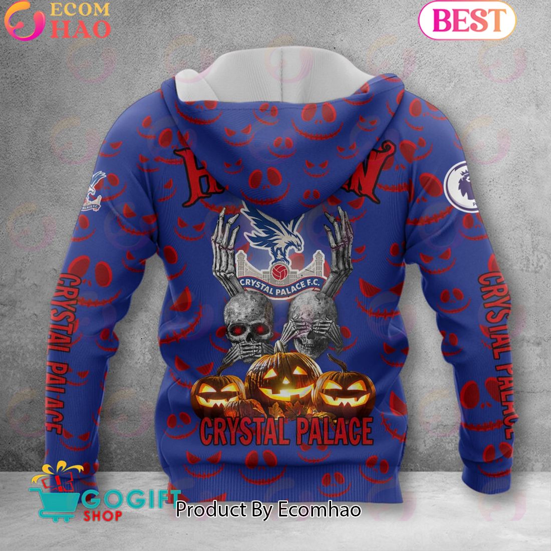 Crystal Palace F.C EPL – New Halloween 3D Hoodie