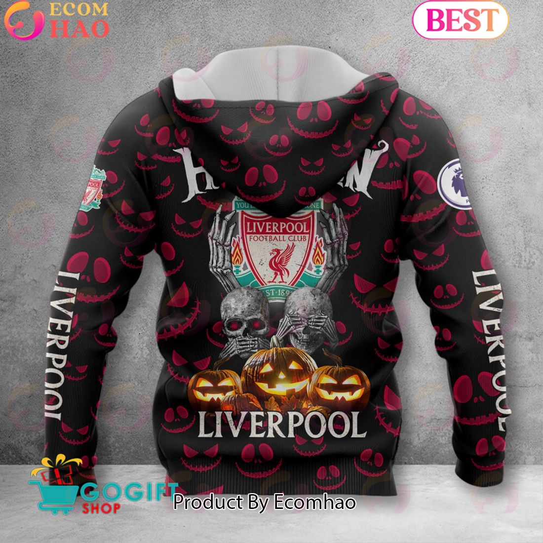 Liverpool F.C EPL – New Halloween 3D Hoodie