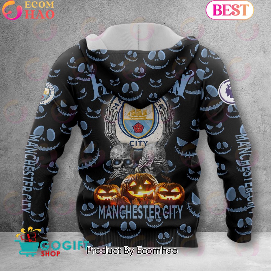 Manchester City F.C EPL – New Halloween 3D Hoodie