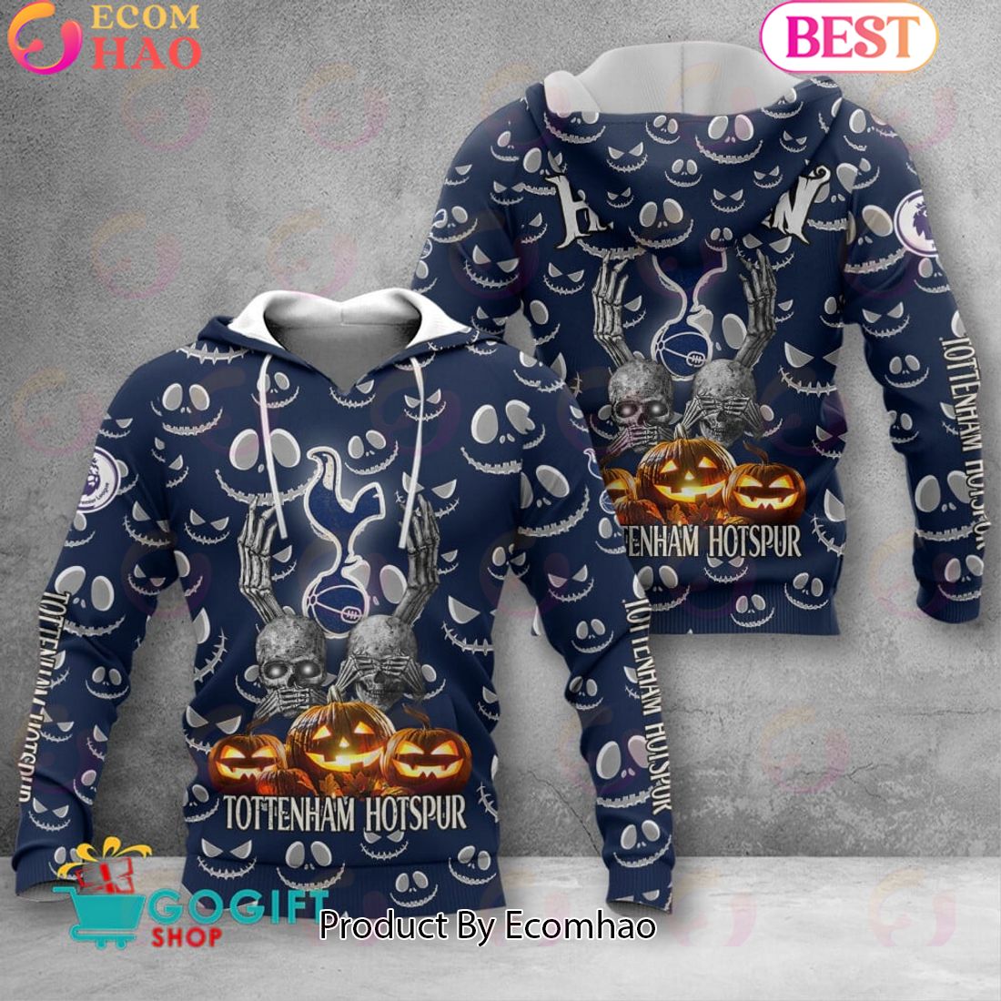 Personalized NHL Arizona Coyotes Special Zombie Design For Halloween 3D Hoodie