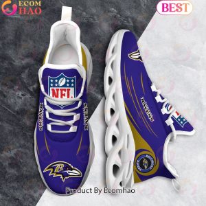NFL Baltimore Ravens Clunky Sneakers Max Soul Shoes