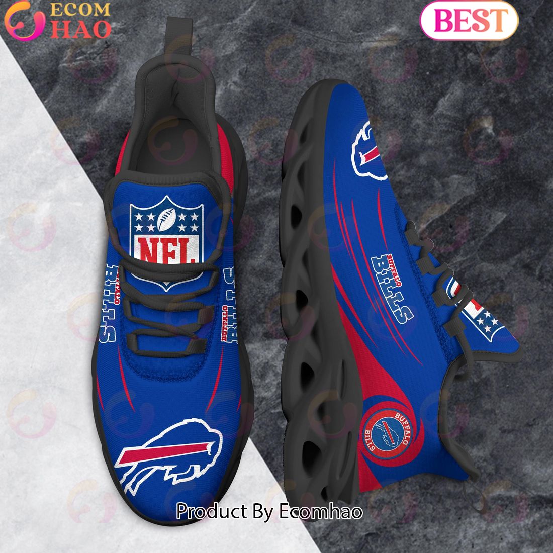 NFL Buffalo Bills Clunky Sneakers Max Soul Shoes