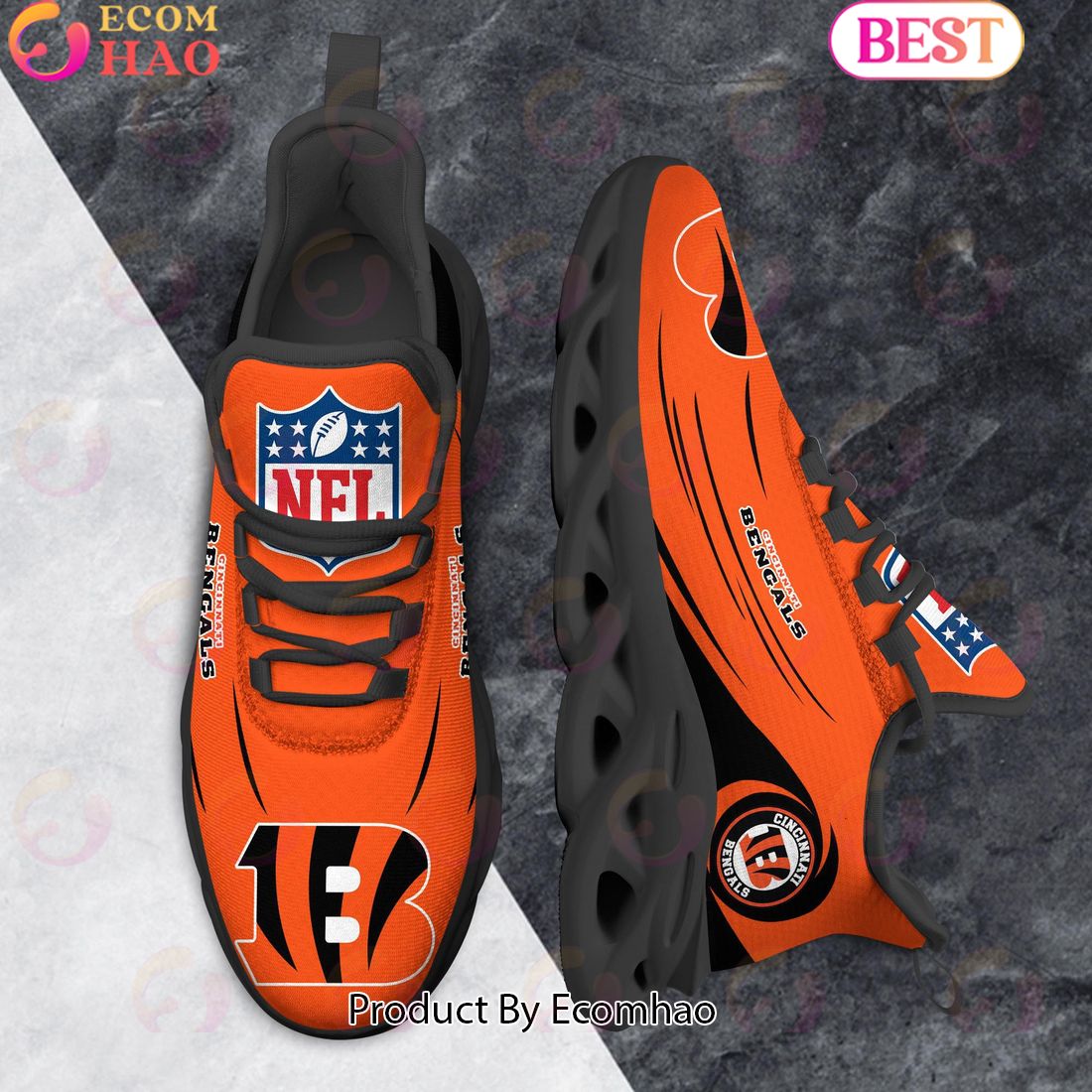 NFL Cincinnati Bengals Clunky Sneakers Max Soul Shoes