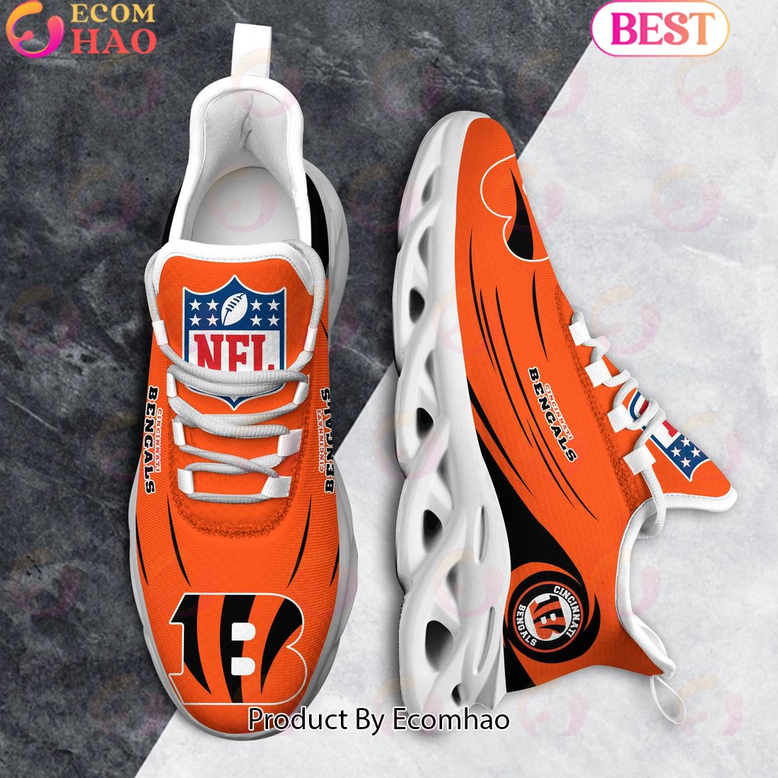 NFL Cincinnati Bengals Clunky Sneakers Max Soul Shoes