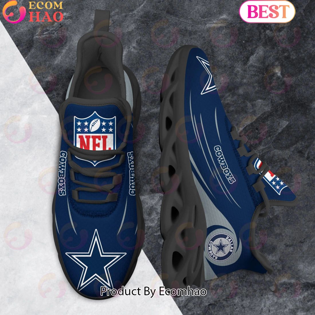 NFL Dallas Cowboys Clunky Sneakers Max Soul Shoes