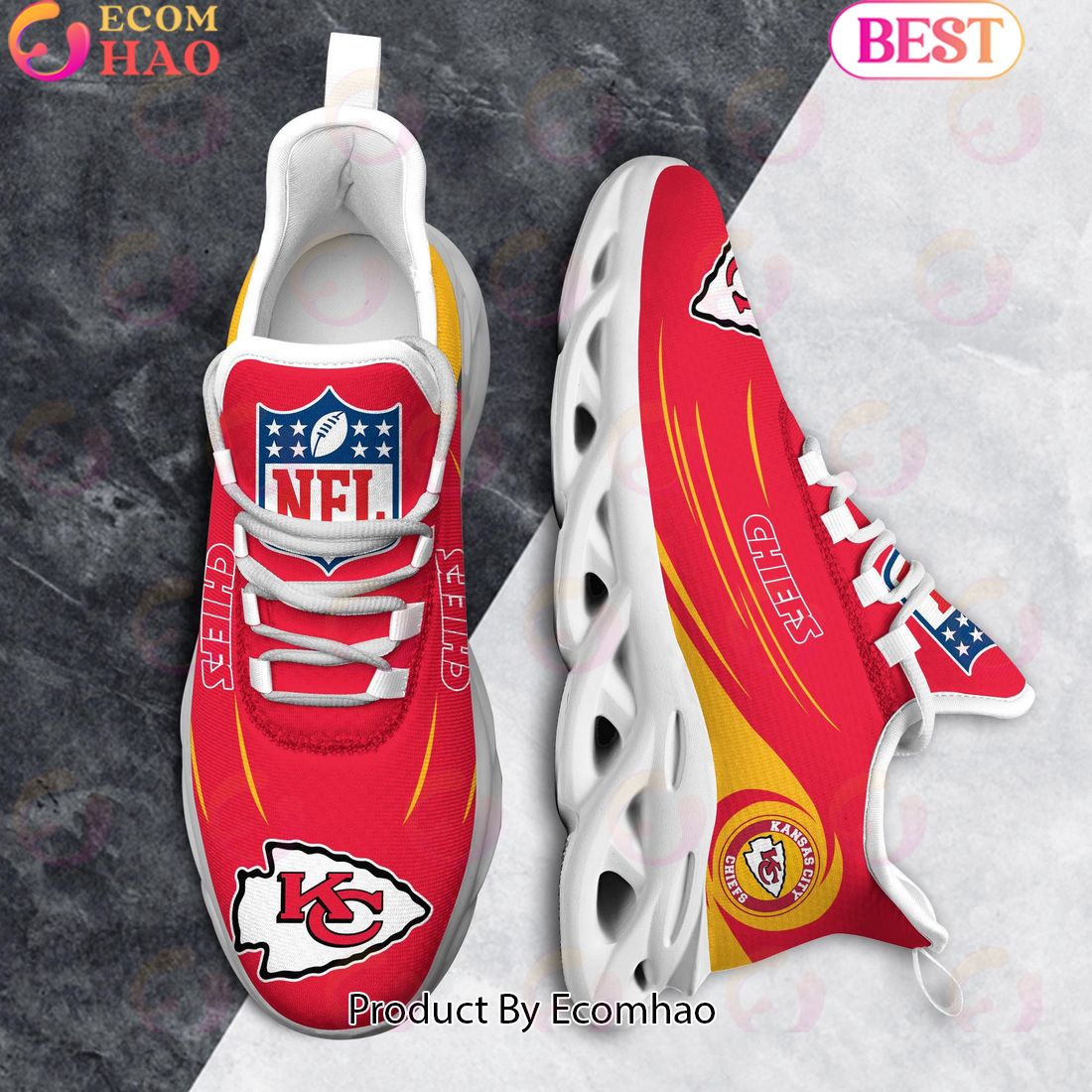 NFL Kansas City Chiefs Clunky Sneakers Max Soul Shoes