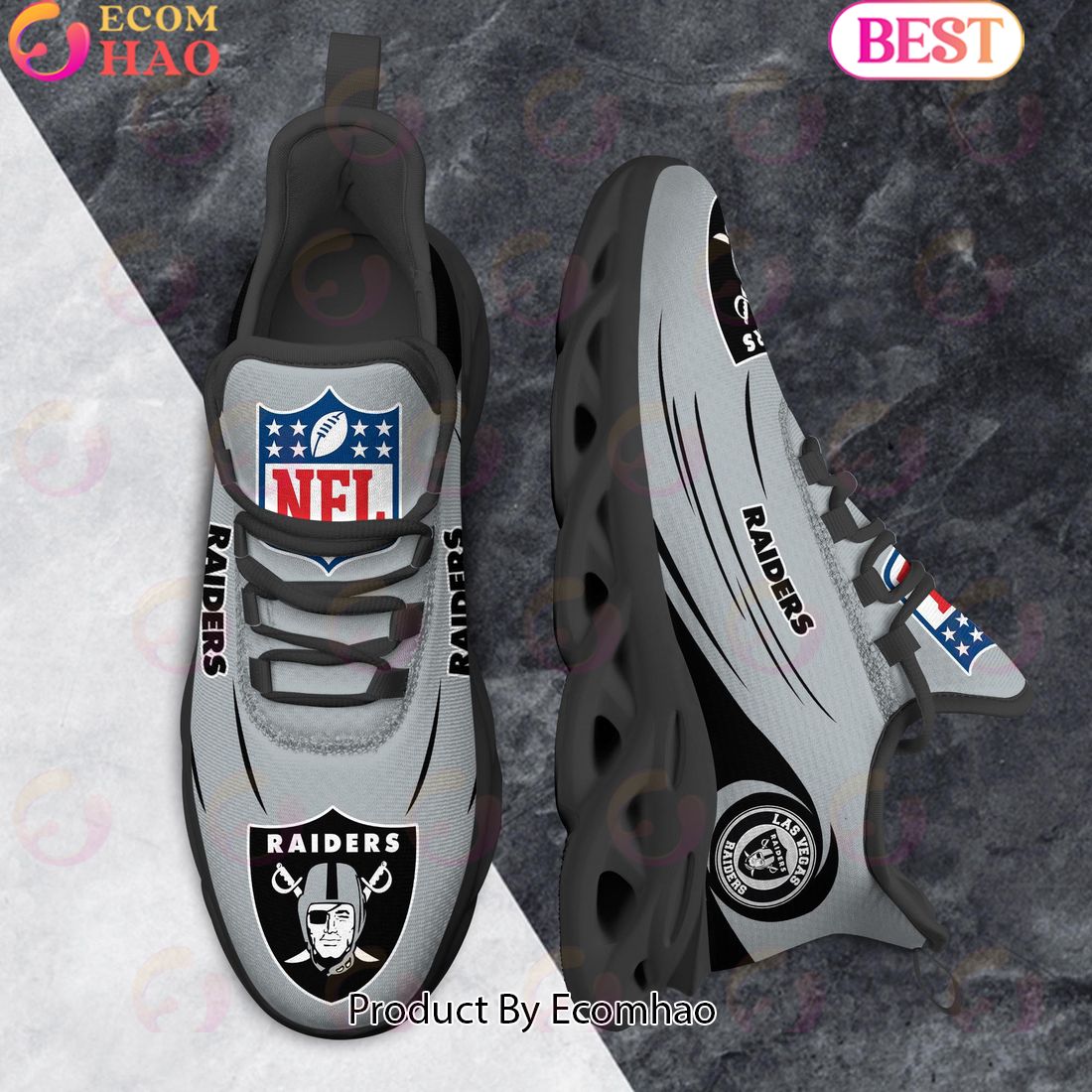 NFL Las Vegas Raiders Clunky Sneakers Max Soul Shoes