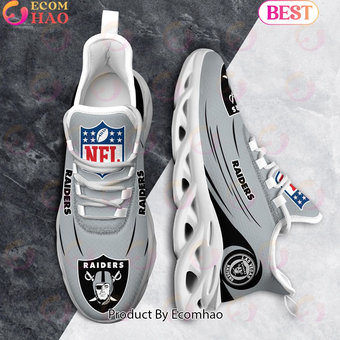 NFL Las Vegas Raiders Clunky Sneakers Max Soul Shoes