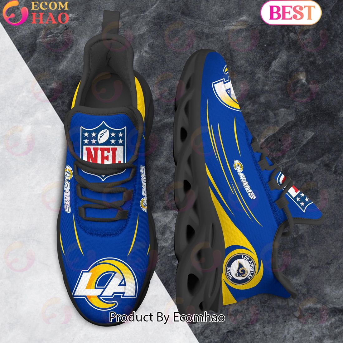 NFL Los Angeles Rams Clunky Sneakers Max Soul Shoes