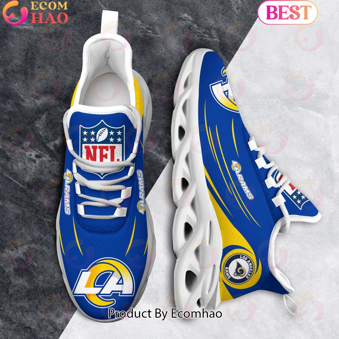 NFL Los Angeles Rams Clunky Sneakers Max Soul Shoes