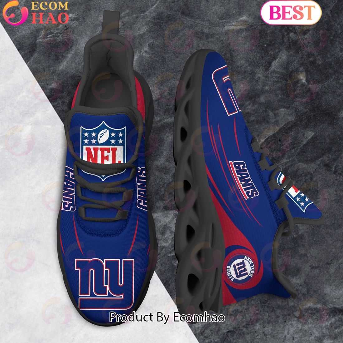 NFL New York Giants Clunky Sneakers Max Soul Shoes