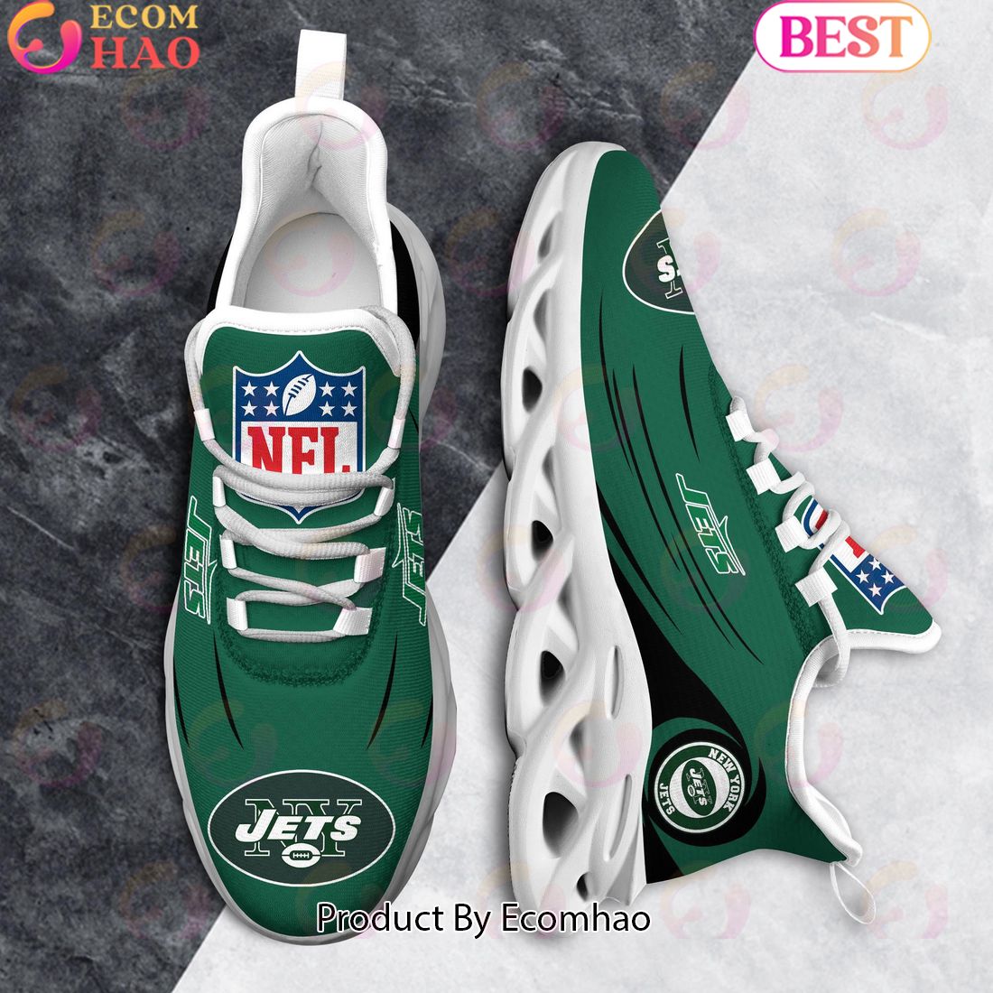 NFL New York Jets Clunky Sneakers Max Soul Shoes