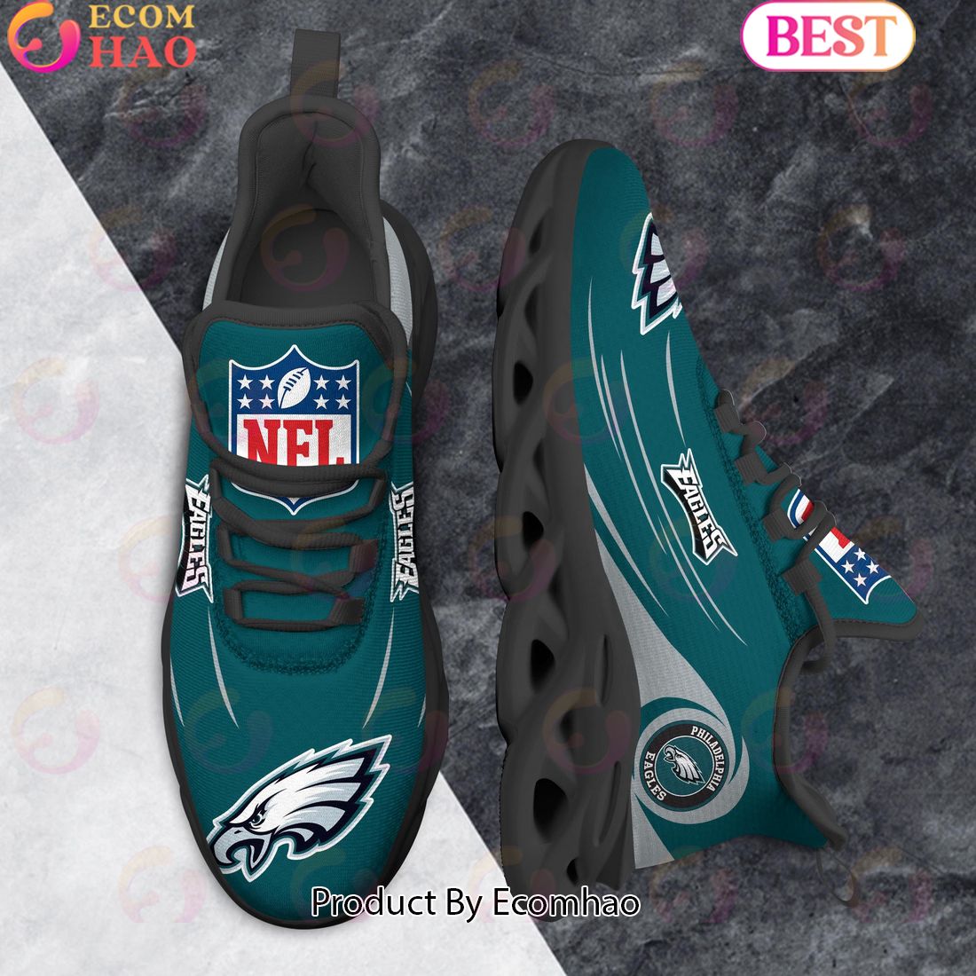 NFL Philadelphia Eagles Clunky Sneakers Max Soul Shoes