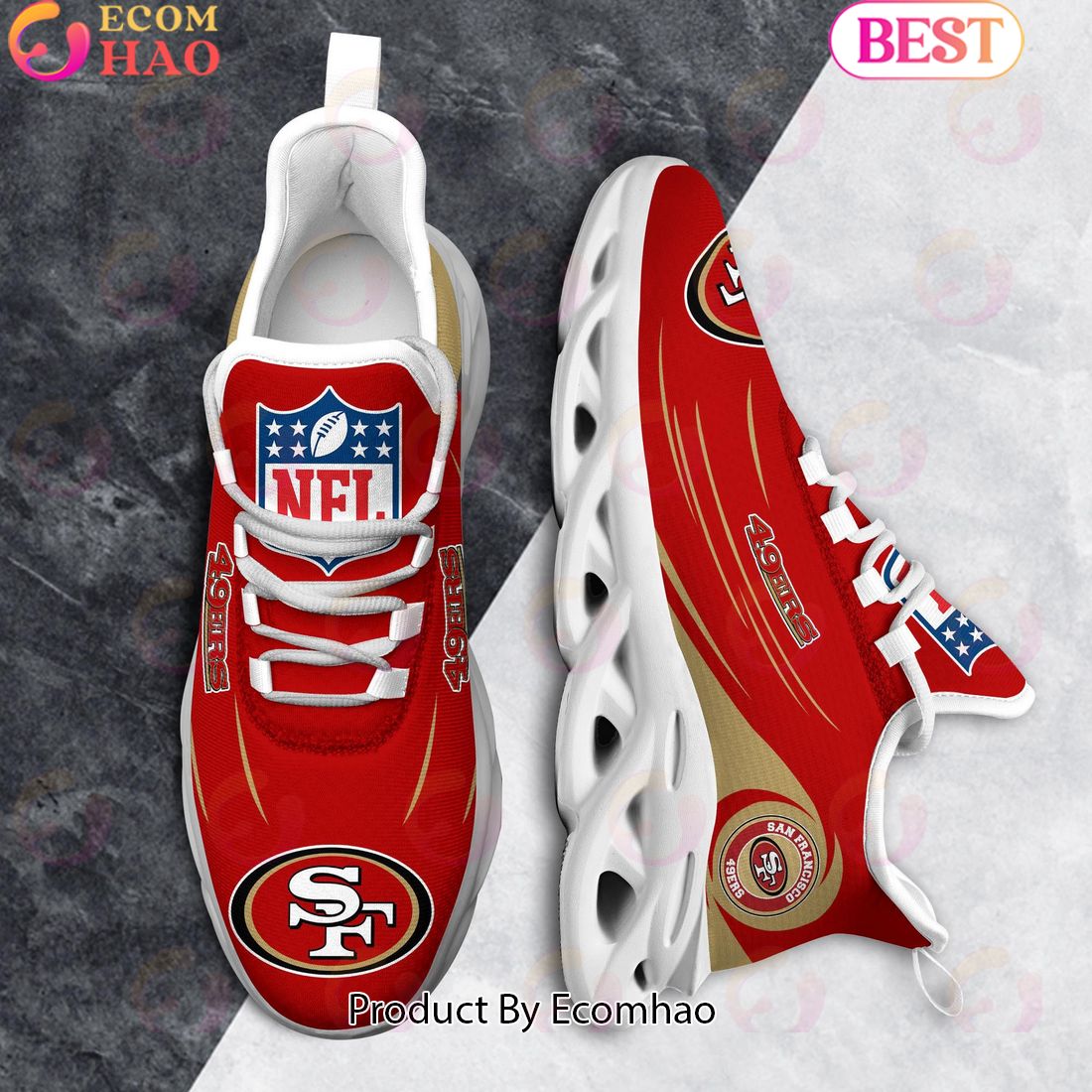 NFL San Francisco 49ers Clunky Sneakers Max Soul Shoes