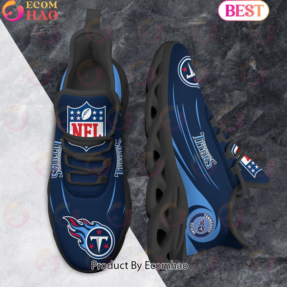 NFL Tennessee Titans Clunky Sneakers Max Soul Shoes