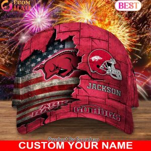 Arkansas Razorbacks Custom Cap Go Sports Teams