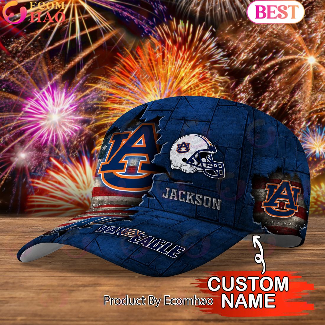 Auburn Tigers Custom Cap Go Sports Teams