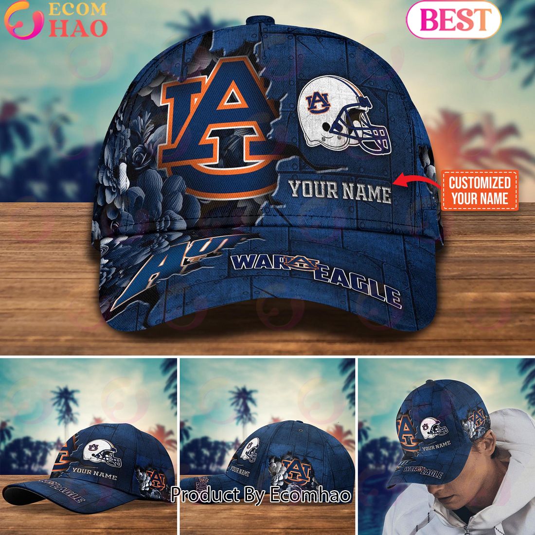 Auburn Tigers New Arrivals Custom Trending Cap