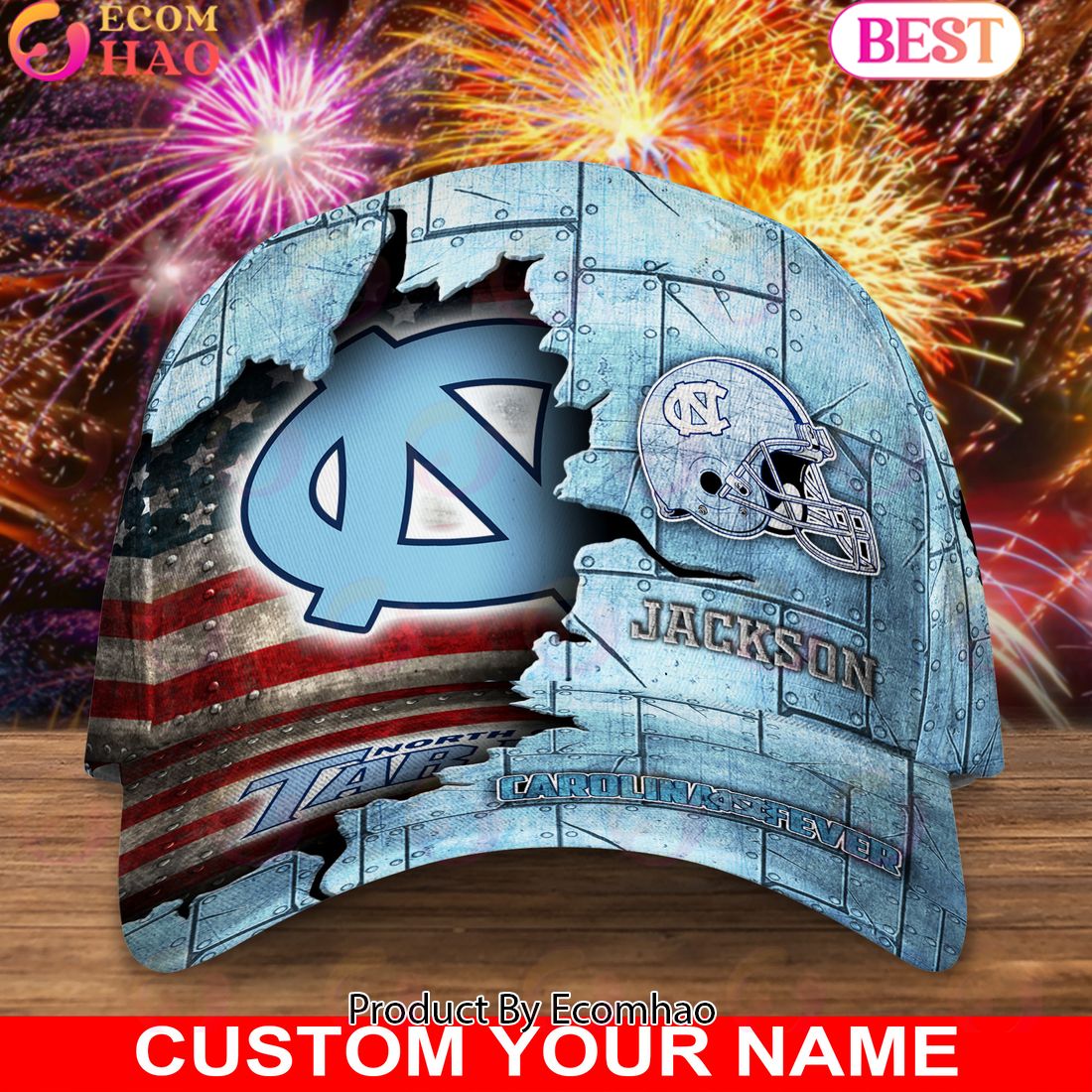 North Carolina Tar Heels Custom Cap Go Sports Teams