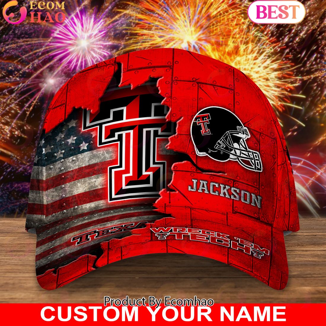 Texas Tech Red Raiders Custom Cap Go Sports Teams