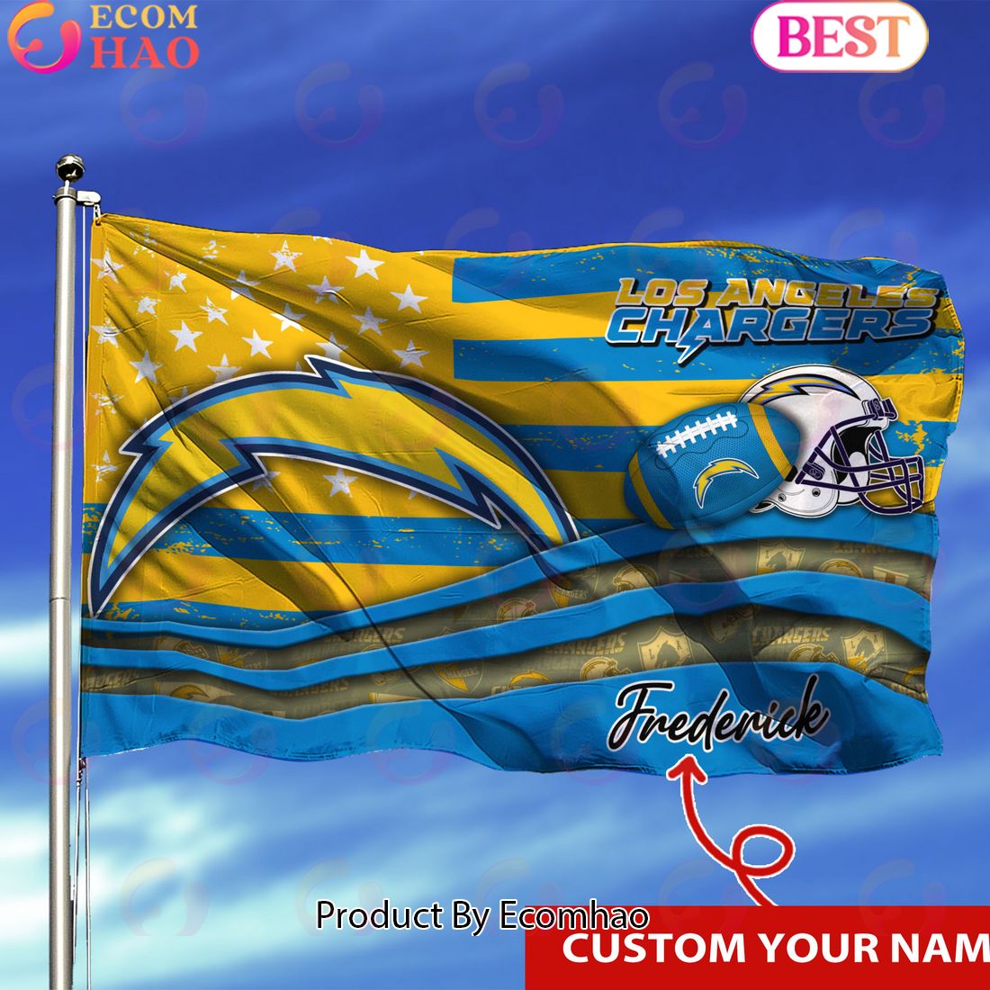 Los Angeles Rams Custom Flag 3x5ft For This Season