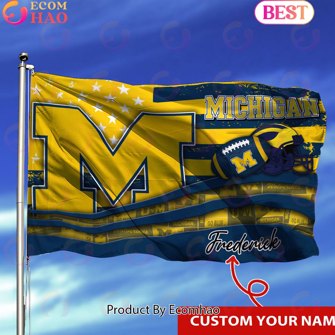 Rice University Desert Cactus Flag - 3x5 Feet, Officially Licensed, Polyester, Indoor/Outdoor