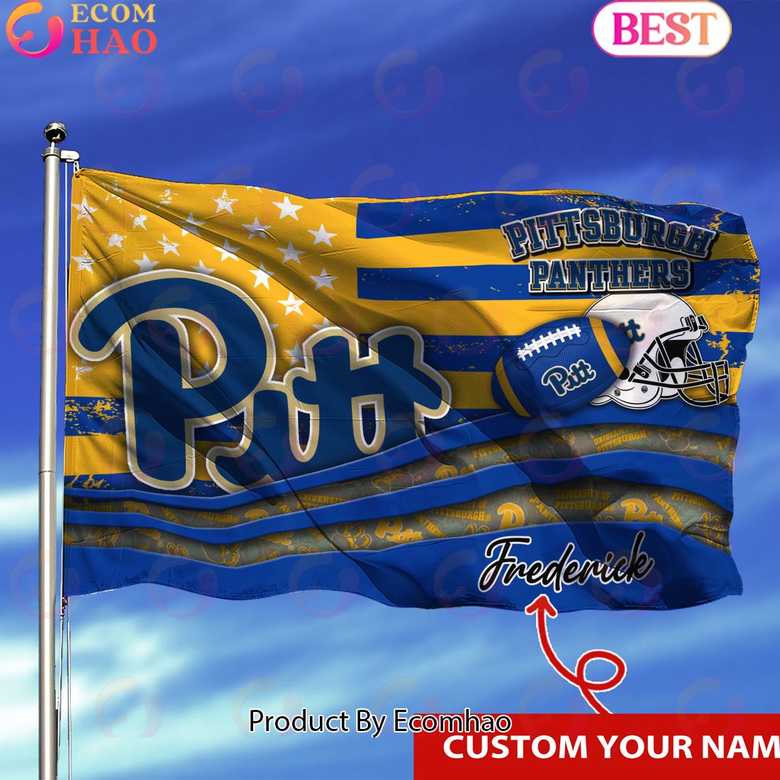 Pittsburgh Panthers Custom Flag 3x5ft For This Season