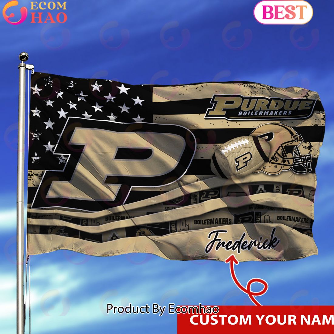 Purdue Boilermakers Custom Flag 3x5ft For This Season