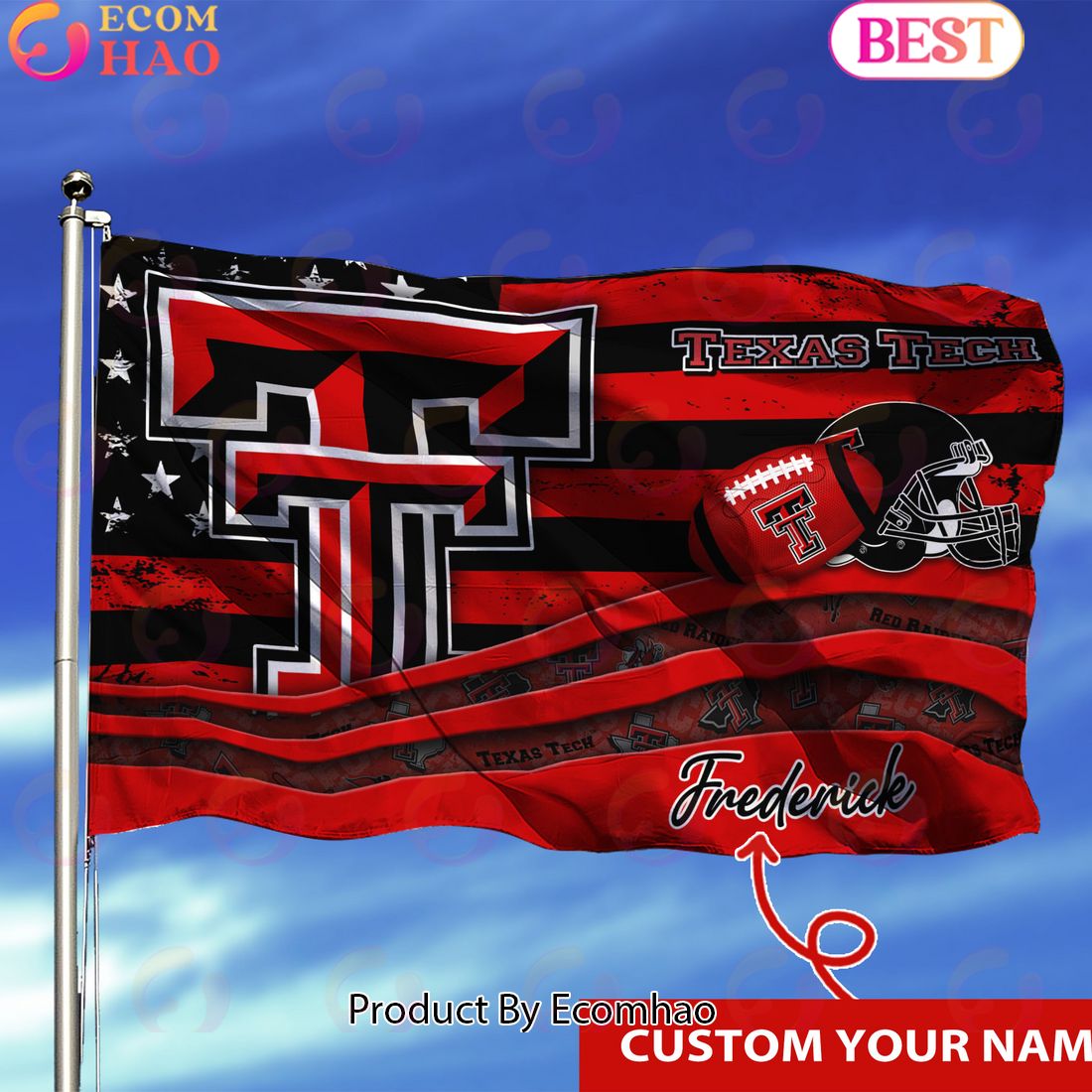 Texas Tech Red Raiders Custom Flag 3x5ft For This Season