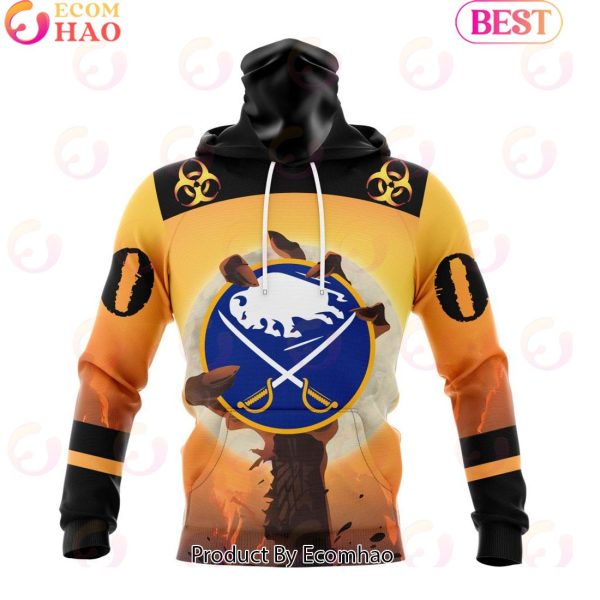 Personalized NHL Buffalo Sabres Special Zombie Design For Halloween 3D Hoodie