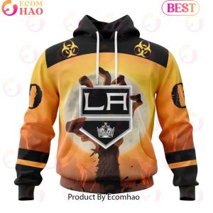 Personalized NHL Los Angeles Kings Special Zombie Design For Halloween 3D Hoodie