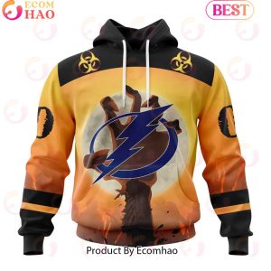 Personalized NHL Tampa Bay Lightning Special Zombie Design For Halloween 3D Hoodie