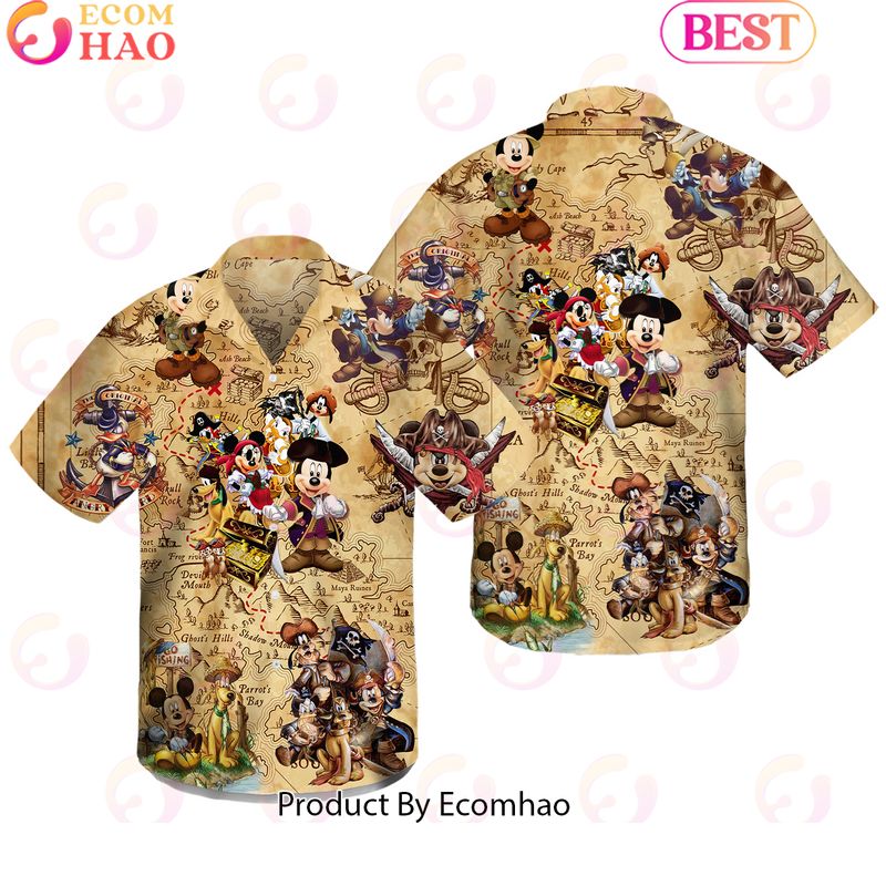 Disney Pirates Mickey Mouse Summer Beach Trip Family Hawaiian Shirt