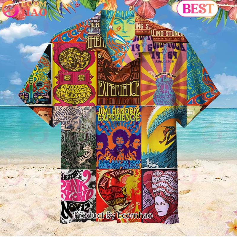 Psychedelic ROCK N ROLL Unisex Hawaiian Shirt