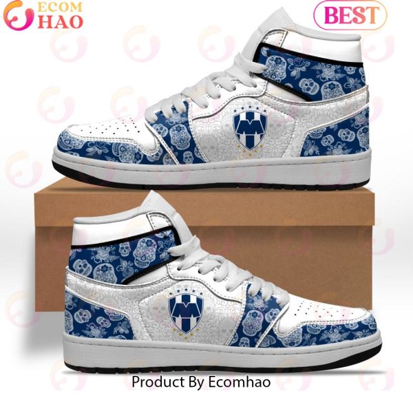 LIGA MX C.F. Monterrey Special Dia De Muertos Design Air Jordan 1 Sneakers