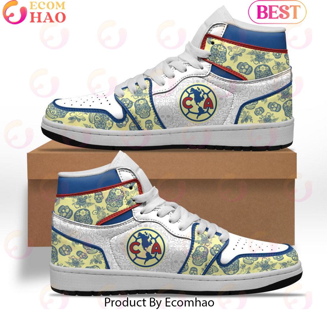 LIGA MX Atletico San Luis Special Dia De Muertos Design Air Jordan 1 Sneakers