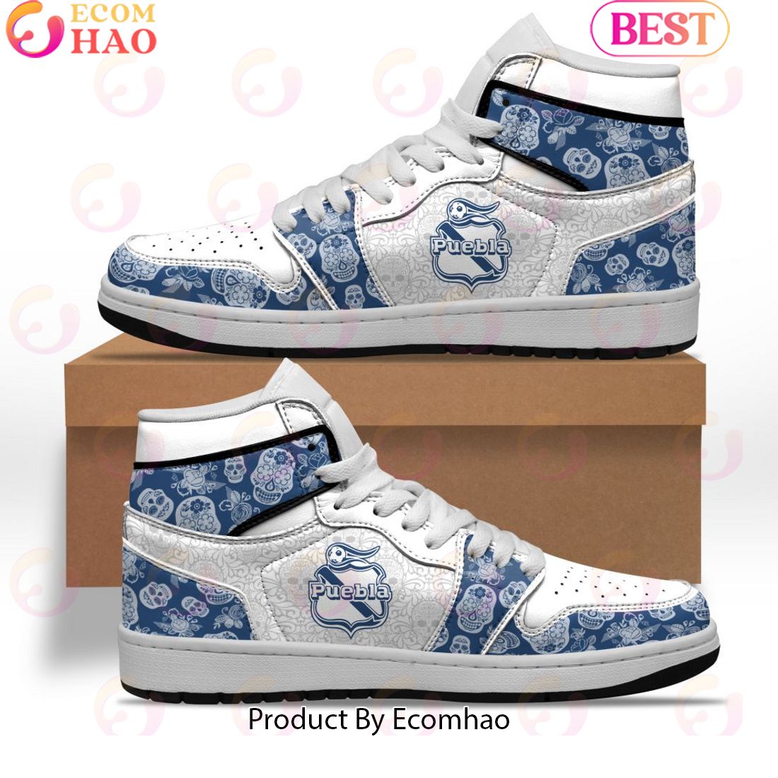 LIGA MX Cruz Azul Special Dia De Muertos Design Air Jordan 1 Sneakers